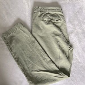 J. Crew chinos in light sage